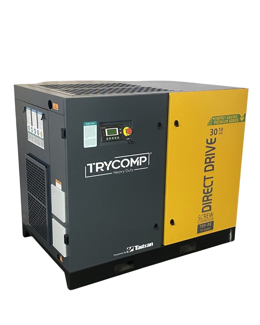 TryComp 30 kW rotary screw air compressor front view